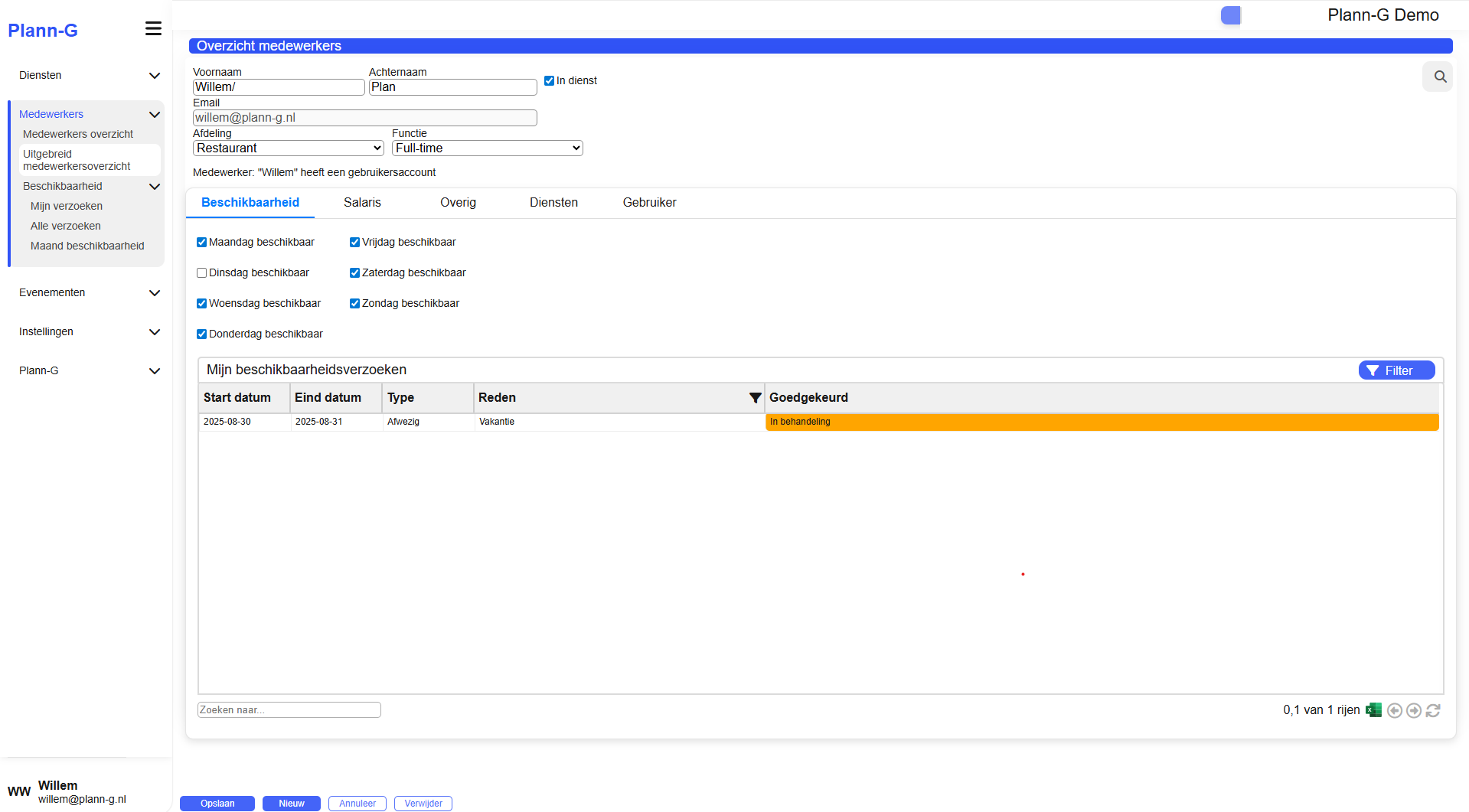 Makkelijk medewerkers beheer voor onbeperkt medewerkers